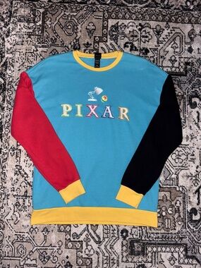 Unisex Pixar Colorblock Crewneck Sweater